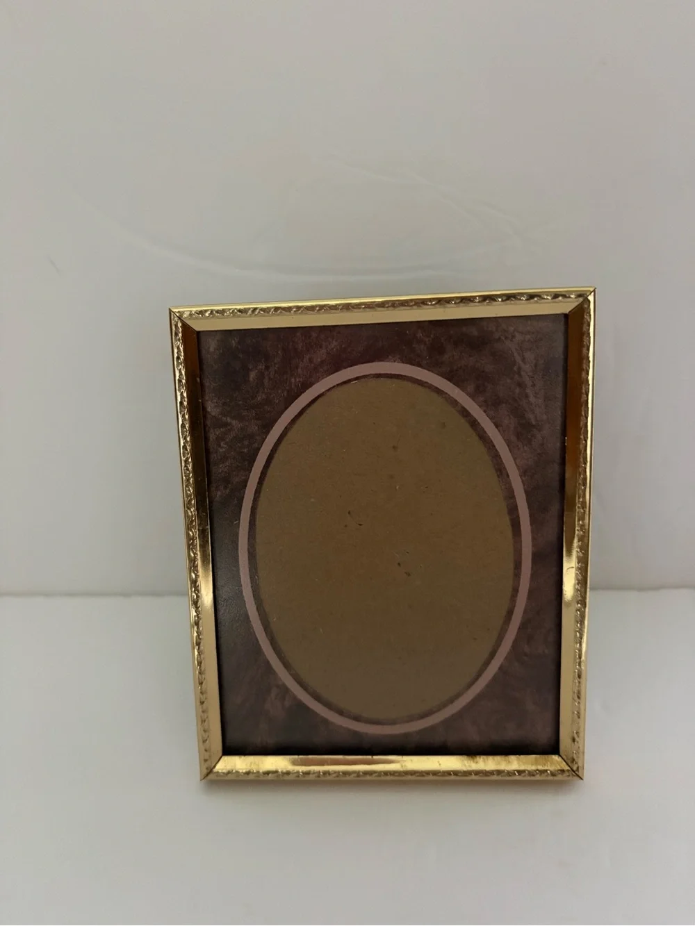 Intercraft Vintage 4”x5” Gold Metal Picture Frame